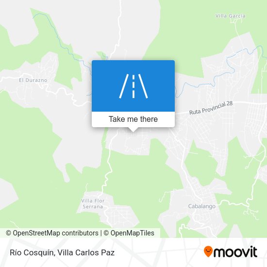 Río Cosquín map