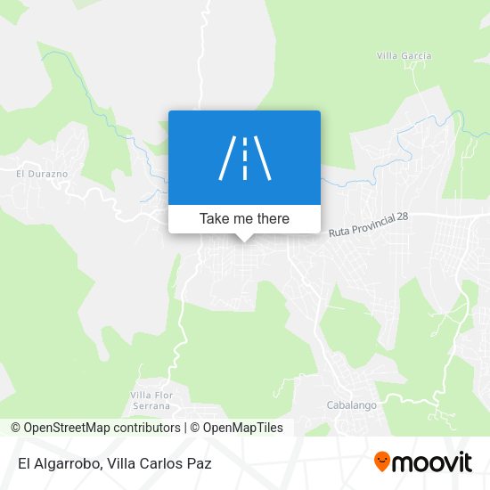 El Algarrobo map