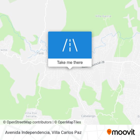 Avenida Independencia map