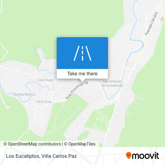 Los Eucaliptos map