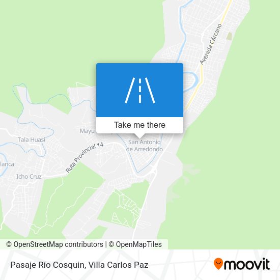 Pasaje Río Cosquin map