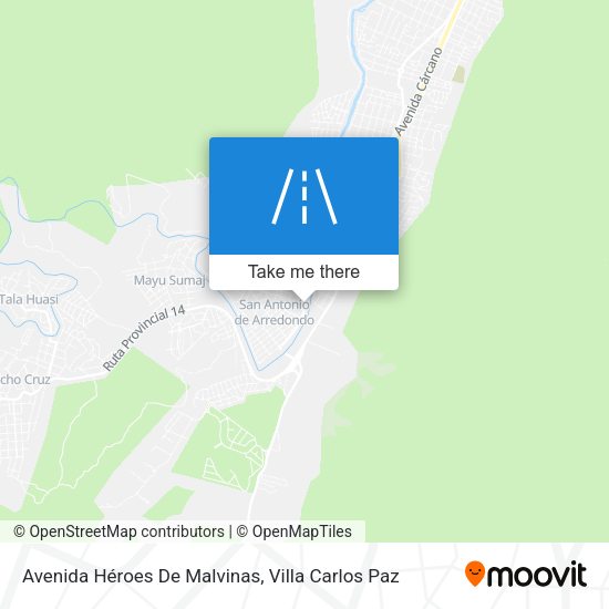 Avenida Héroes De Malvinas map