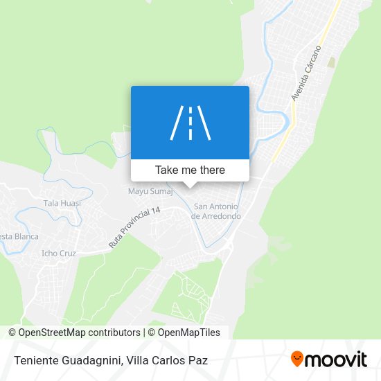 Mapa de Teniente Guadagnini