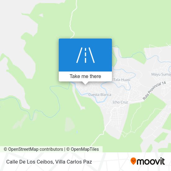 Mapa de Calle De Los Ceibos