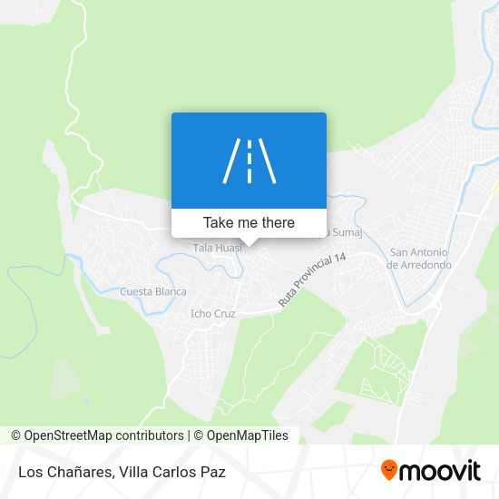 Los Chañares map