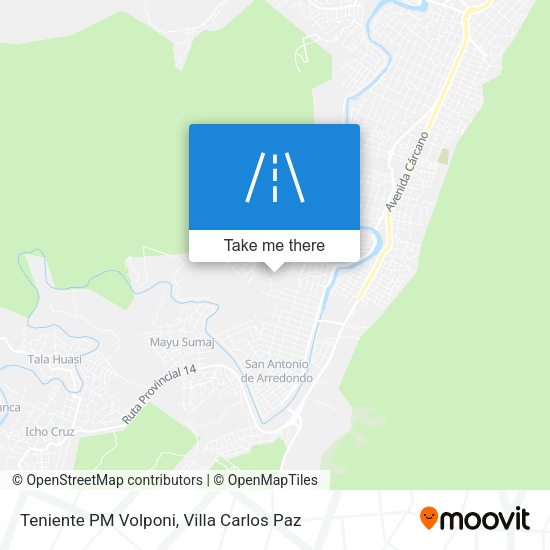 Mapa de Teniente PM Volponi