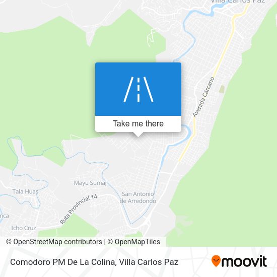 Mapa de Comodoro PM De La Colina