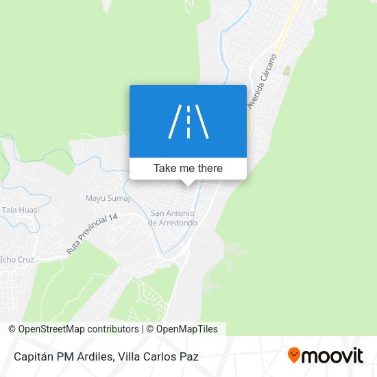 Capitán PM Ardiles map
