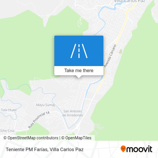 Teniente PM Farías map