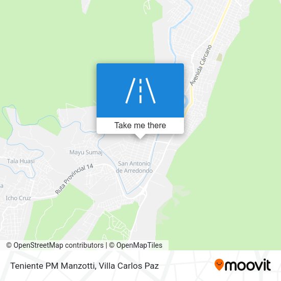 Teniente PM Manzotti map