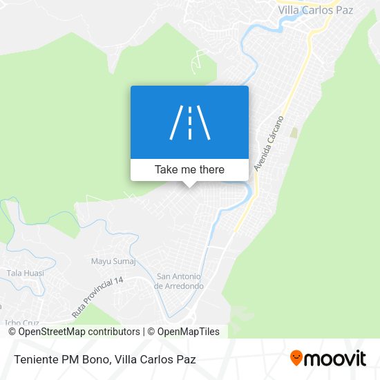 Teniente PM Bono map