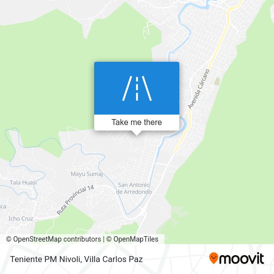 Mapa de Teniente PM Nivoli