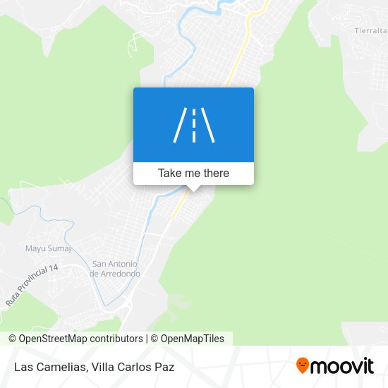 Las Camelias map