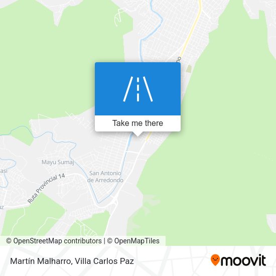 Martín Malharro map