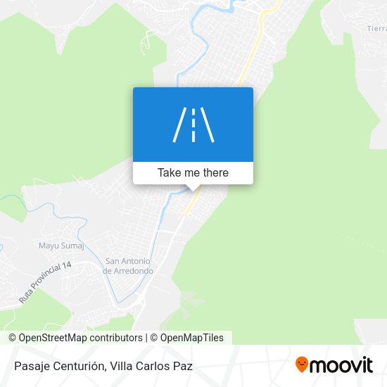 Mapa de Pasaje Centurión
