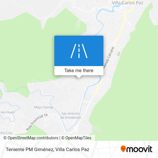 Teniente PM Giménez map