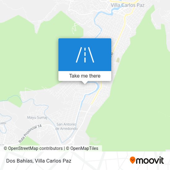 Dos Bahías map