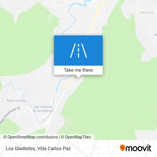 Los Gladiolos map
