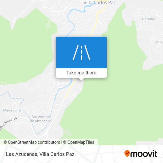 Las Azucenas map