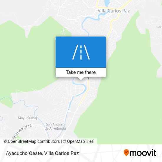 Ayacucho Oeste map