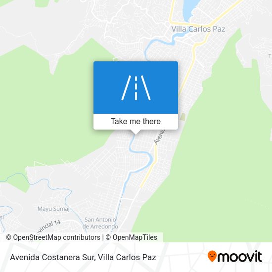 Avenida Costanera Sur map