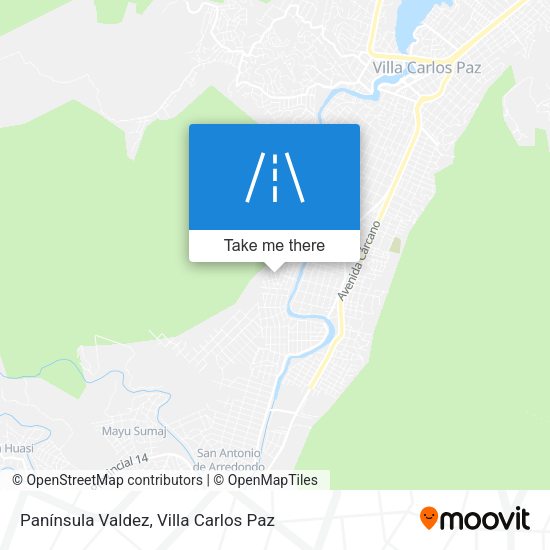 Panínsula Valdez map