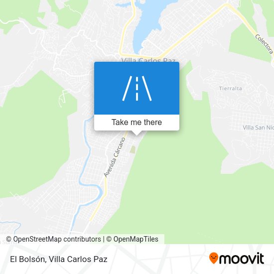 Mapa de El Bolsón