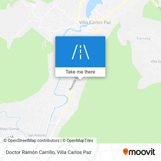 Doctor Ramón Carrillo map