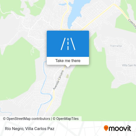 Río Negro map