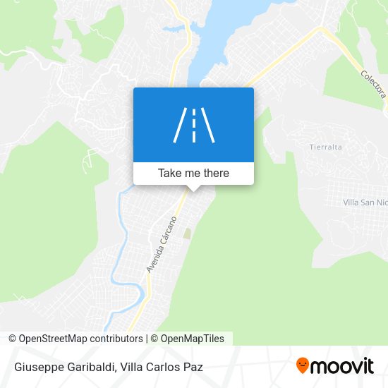 Giuseppe Garibaldi map