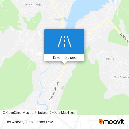 Mapa de Los Andes