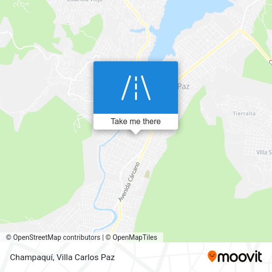 Champaquí map