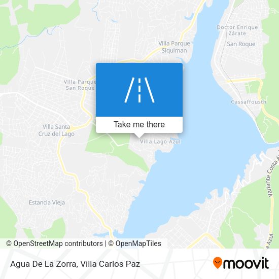 Mapa de Agua De La Zorra