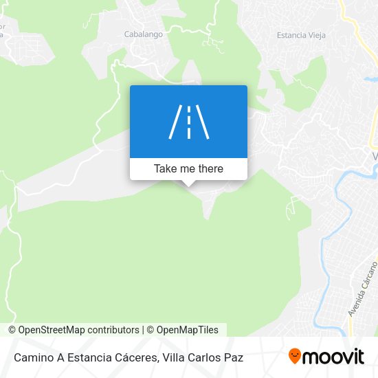 Mapa de Camino A Estancia Cáceres