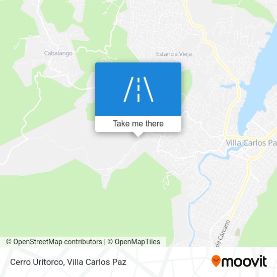 Cerro Uritorco map
