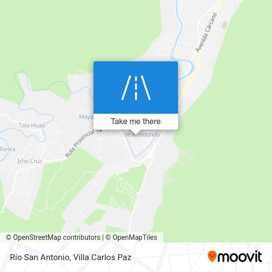 Mapa de Río San Antonio