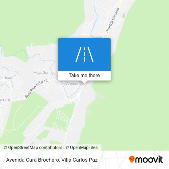Avenida Cura Brochero map