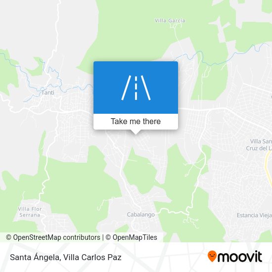 Santa Ángela map