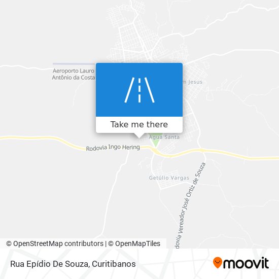 Mapa Rua Epídio De Souza
