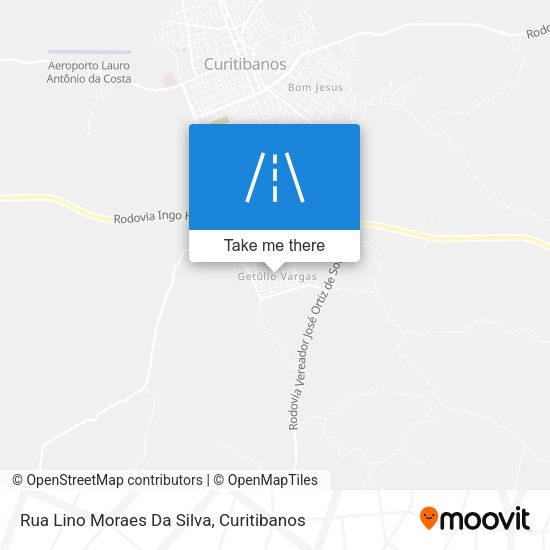 Rua Lino Moraes Da Silva map
