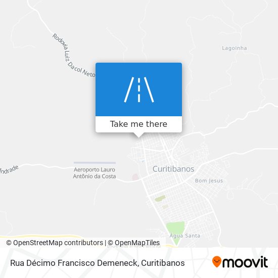 Rua Décimo Francisco Demeneck map