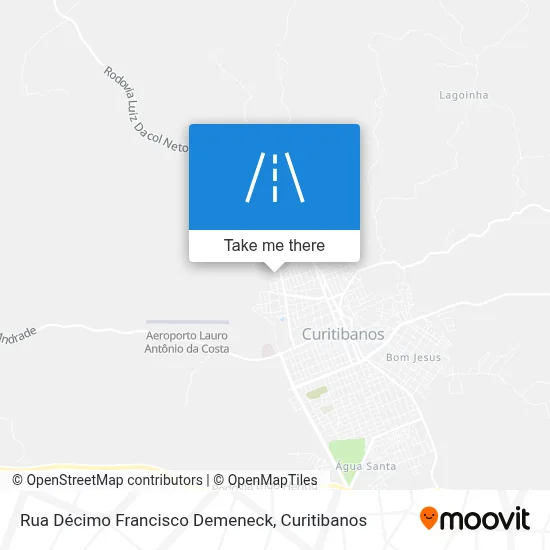 Rua Décimo Francisco Demeneck map