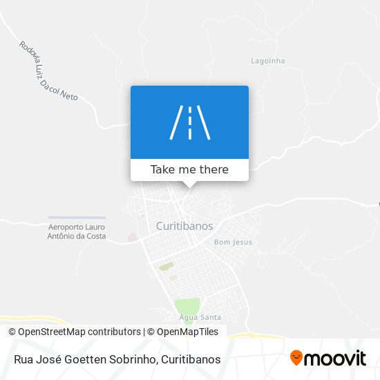 Mapa Rua José Goetten Sobrinho