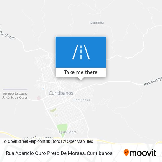 Mapa Rua Aparício Ouro Preto De Moraes