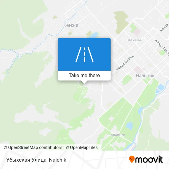 Убыхская Улица map