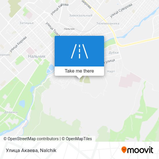 Улица Акаева map