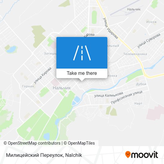 Милицейский Переулок map