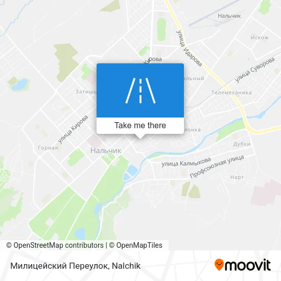 Милицейский Переулок map