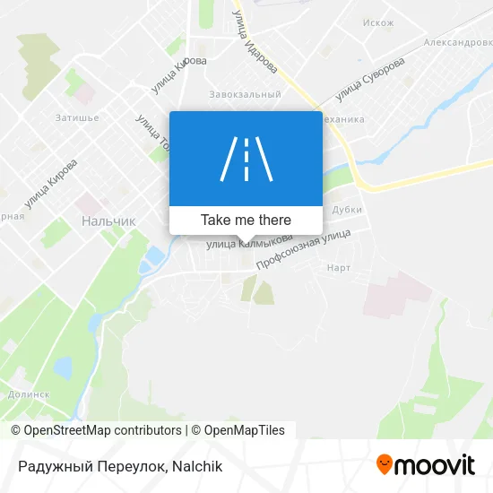 Радужный Переулок map