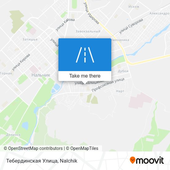 Тебердинская Улица map